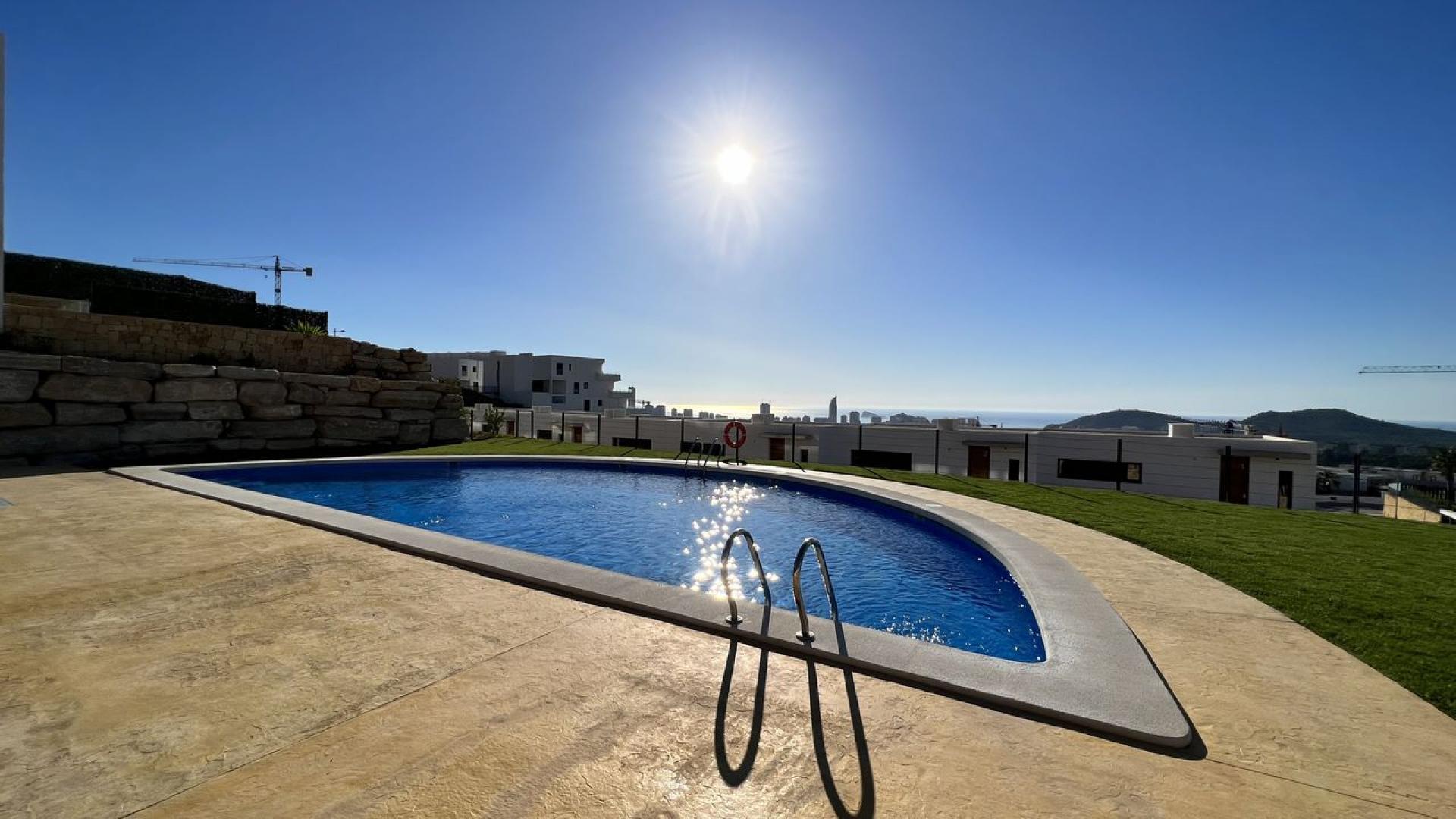 Finestrat, Camporrosso Village, Apartamento de lujo con vistas al mar