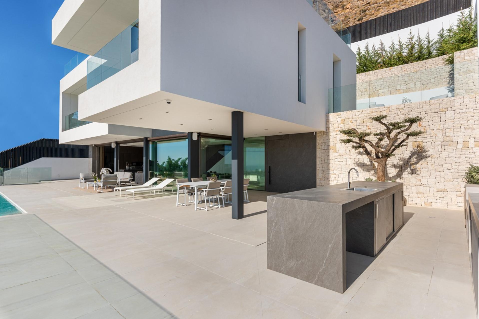 Finestrat, Neu gebaute Luxusvilla mit Meerblick